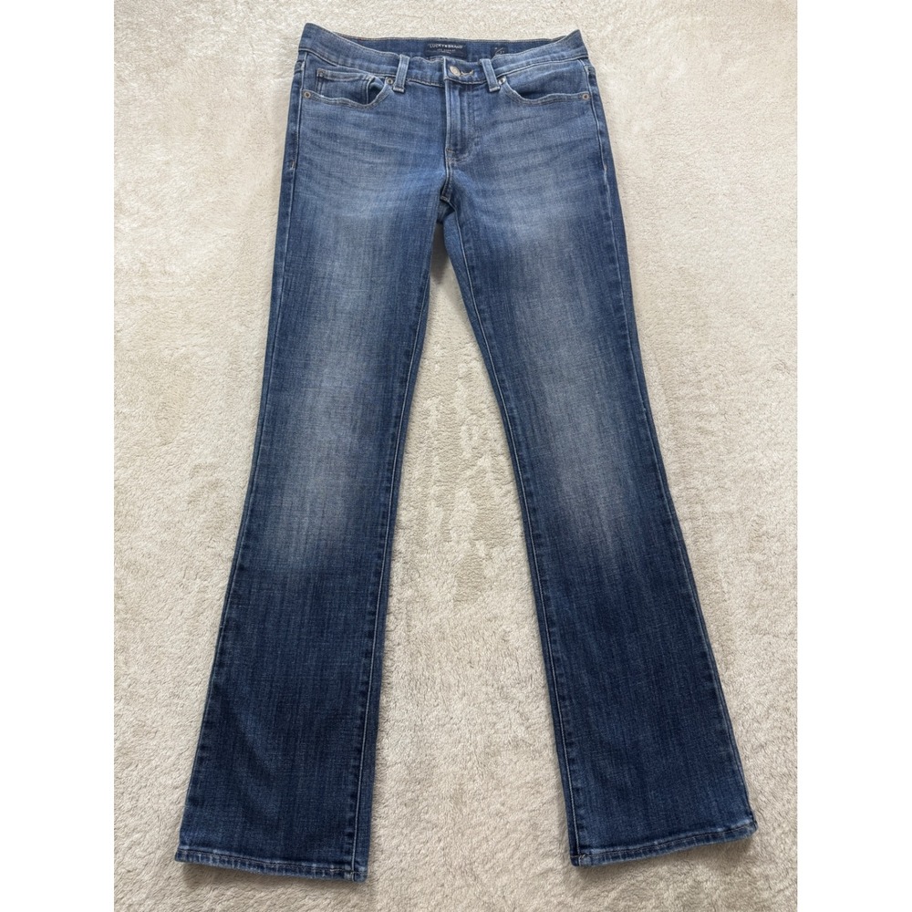 Lucky Brand Womens Sweet Boot Stretch Blue Denim Jeans 4/27 Meas: 28x31.5